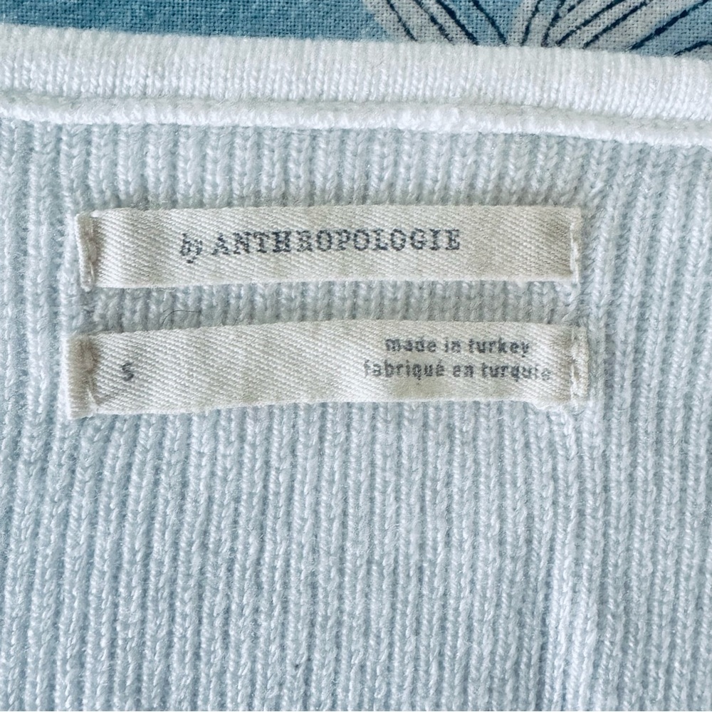 By Anthropologie Eyelet Sleeve Sweater - Picture 2 of 5
